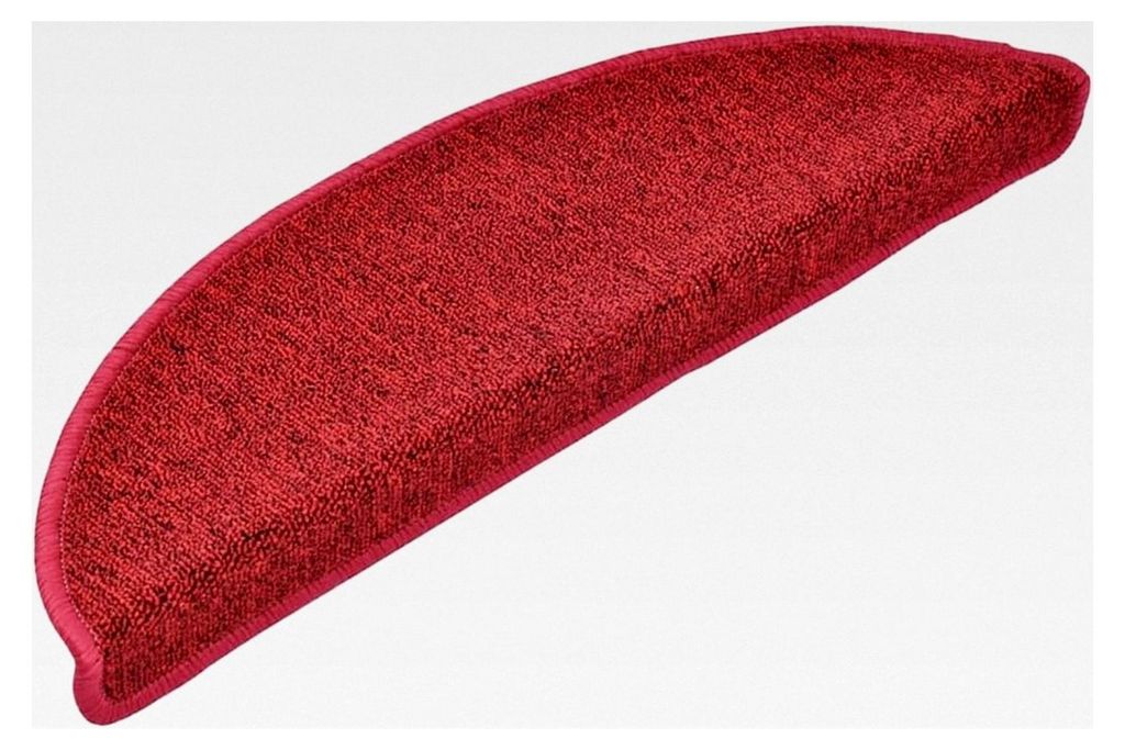 Treppenmatten 20 Stück 56x17x3 cm Rot Halbrund