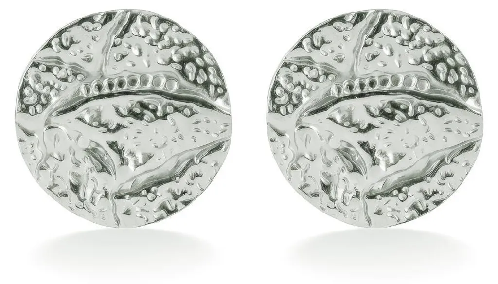Boucles d'oreilles acier design marquant Evelia MCE260581S sans allergie