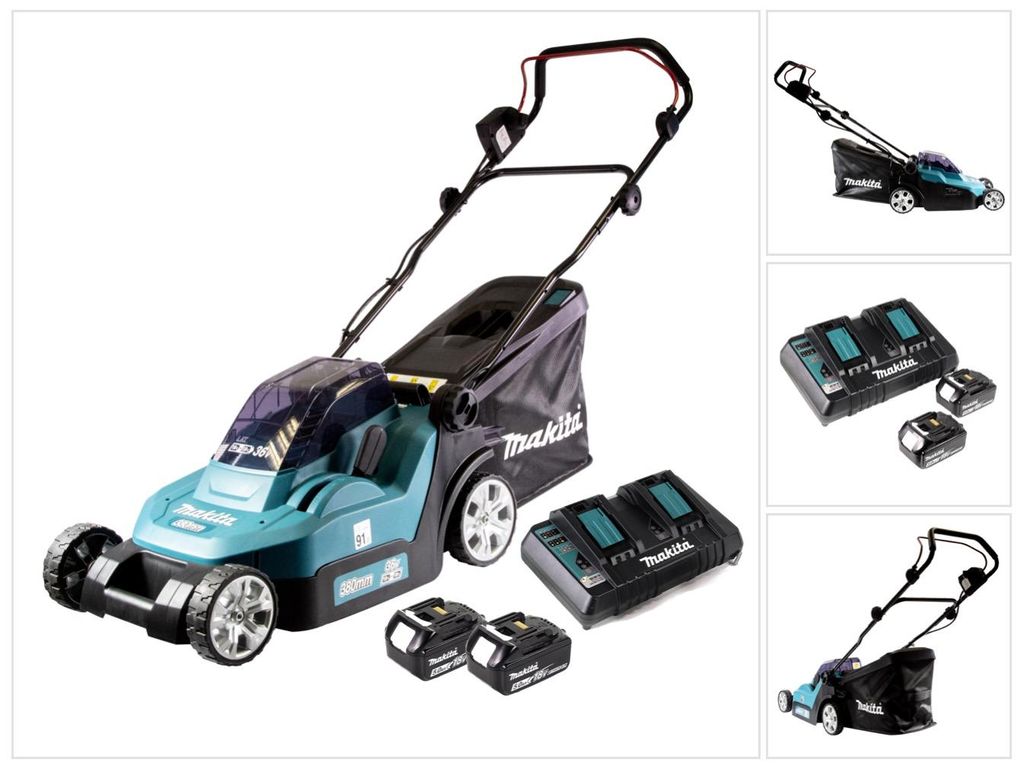Makita DLM382PT2 Akku-Rasenmäher Produktbild 