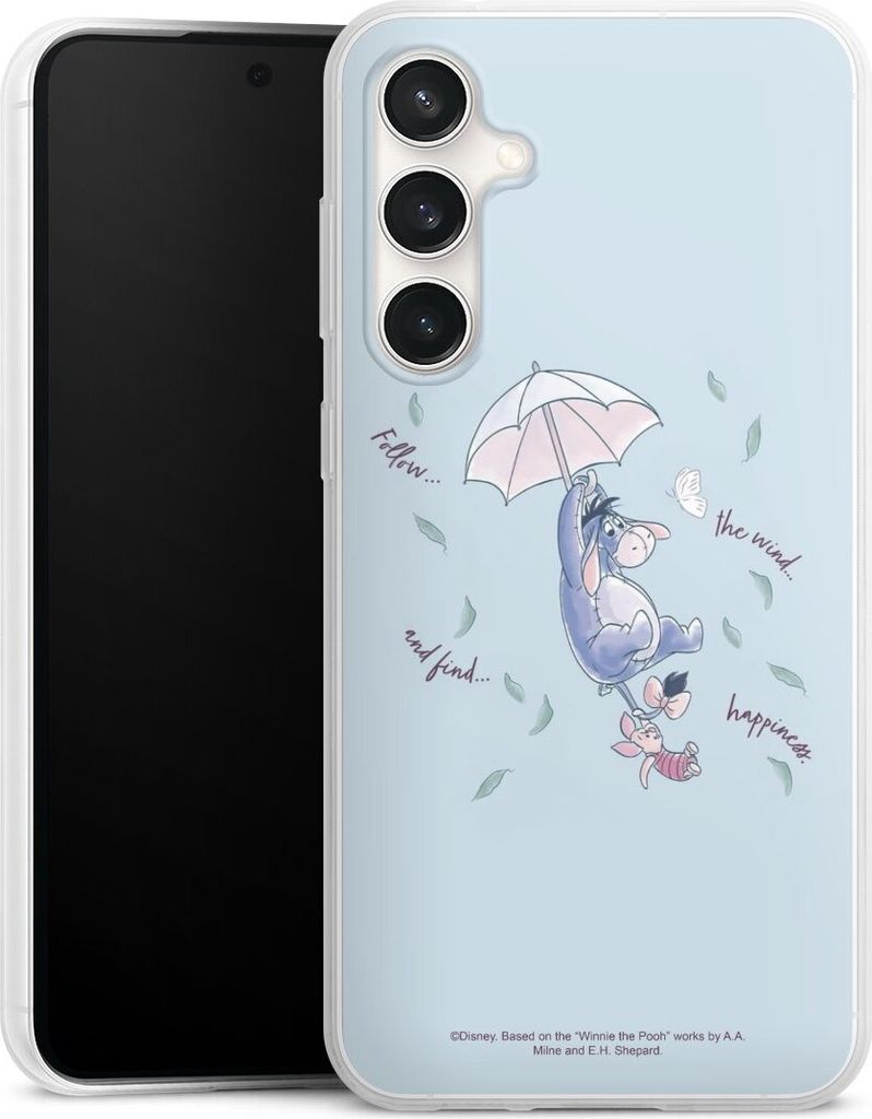 DeinDesign Slim Hülle für Samsung Galaxy S23 FE Silikon Case Ultra Dünn Handyhülle Disney Offizielles Lizenzprodukt Winnie Puuh I-Aah