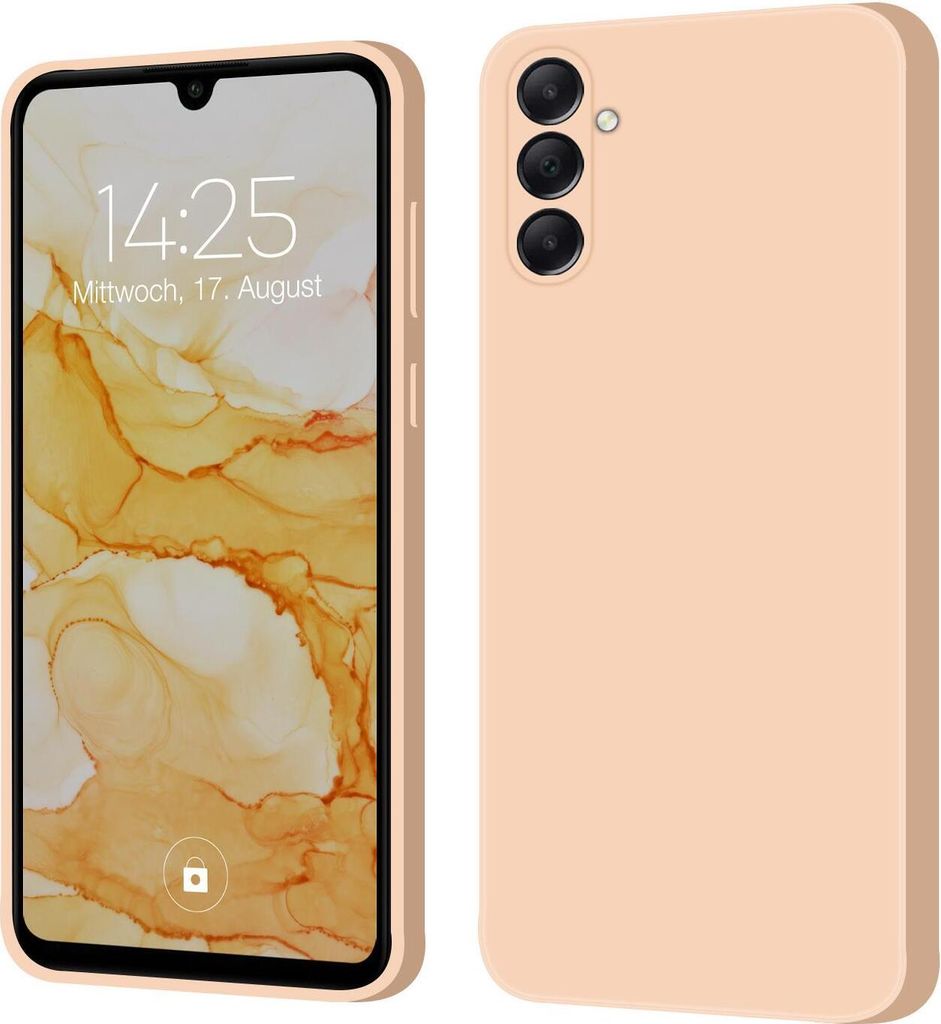 Hülle für Samsung Galaxy A05s Case Cover Bumper Silikon Softgrip Schutzhülle Farbe: Rosa