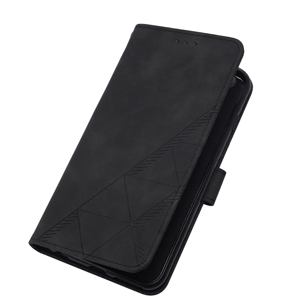 Custodia A Portafoglio Con Supporto E Slot Per Carte Per Ulefone Note 12P, Pelle PU Magnetica, Nero