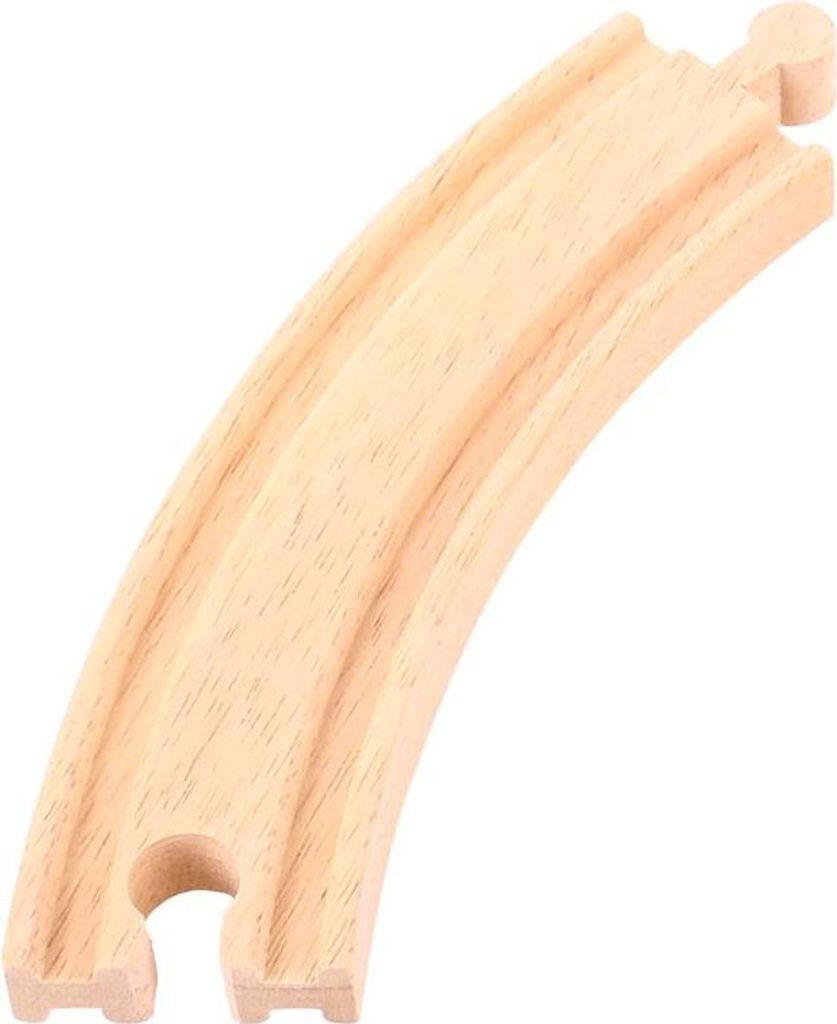 BigJigs Holz Eisenbahn lange Kurven - 12 Stück - Produktbild 