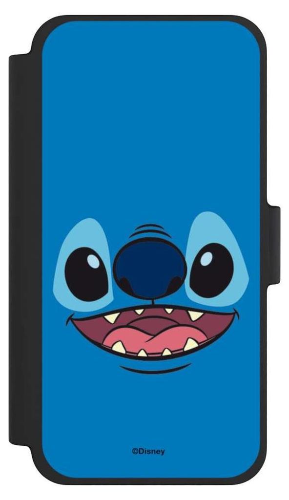 NIVOCASE Klapphülle für Apple iPhone 12 mini Handyhülle aus Kunst Leder NIVOflip schwarz Disney Offizielles Lizenzprodukt Lilo & Stitch