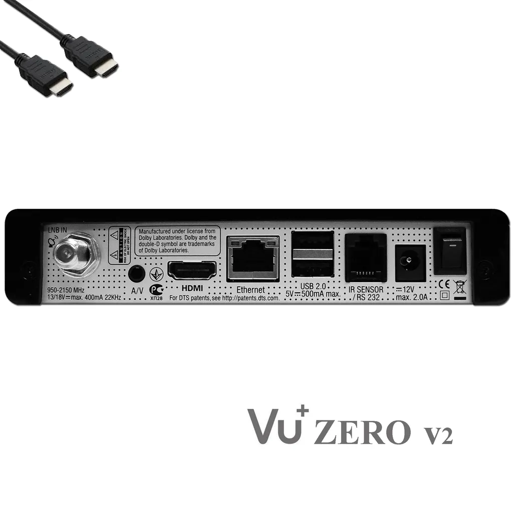 Vu+ ZERO Satellite Full HD Nero Decoder Linux Enigma2 Originale - 24