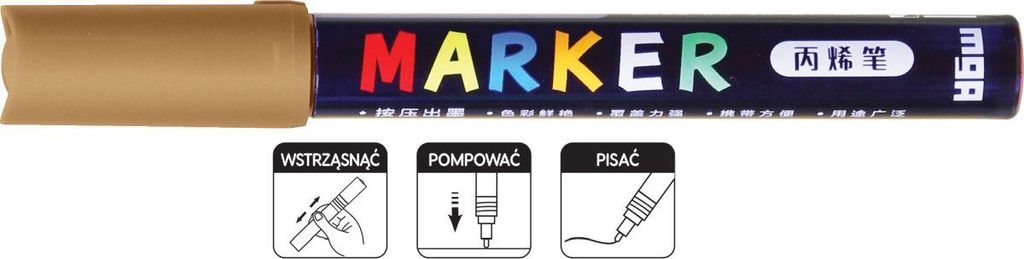 Acrylmarker 1-2 mm, TAWNY, MG 4594