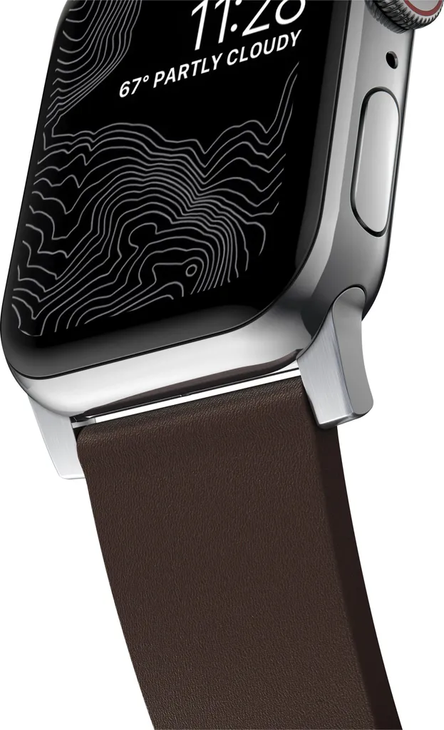 Bracelet Nomad Active Pro en cuir marron imperméable pour Apple Watch - 8