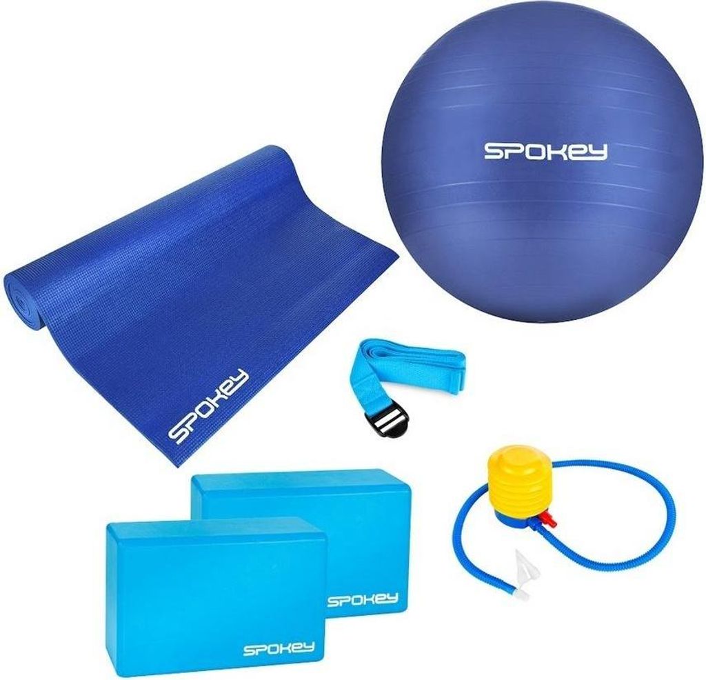 Spokey ASTEYA Yoga-Set Matte, Gymnastikball, Gurt, Yoga Knöchel