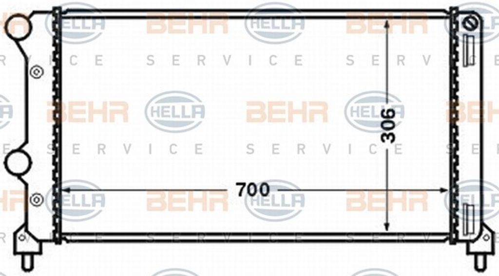 HELLA 8MK 376 767-701 Kühler Wasserkühler Motorkühler