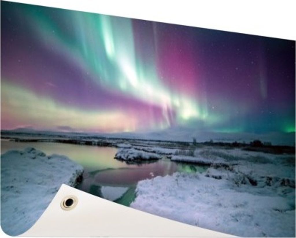 Gartenposter - 60x40 cm - Verschiedene Farben Nordlicht - Modernes Wandbilder - Natur