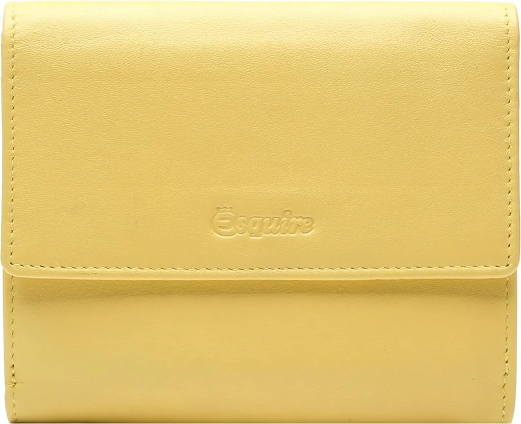 Portafoglio Donna Esquire Viktoria Giallo: Pelle e Sicurezza RFID
