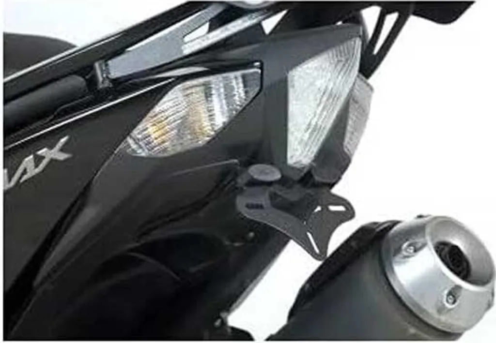 Support de plaque immatriculation moto pour Yamaha Tmax 530 Argenté