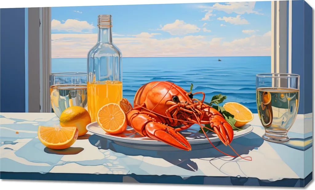 Décoration Murale Homary 100 x 60 cm - Toile Artistique Format Paysage