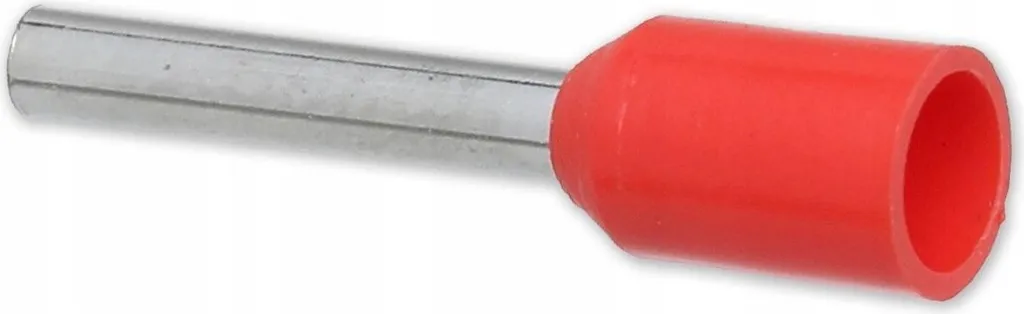 100 pezzi Ghiere E 1/8 isolate rosse 1mm2/8mm E1008 Elpromet 0217