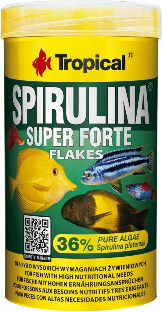 Tropical Super Spirulina Forte 36% Flocons Image du produit 