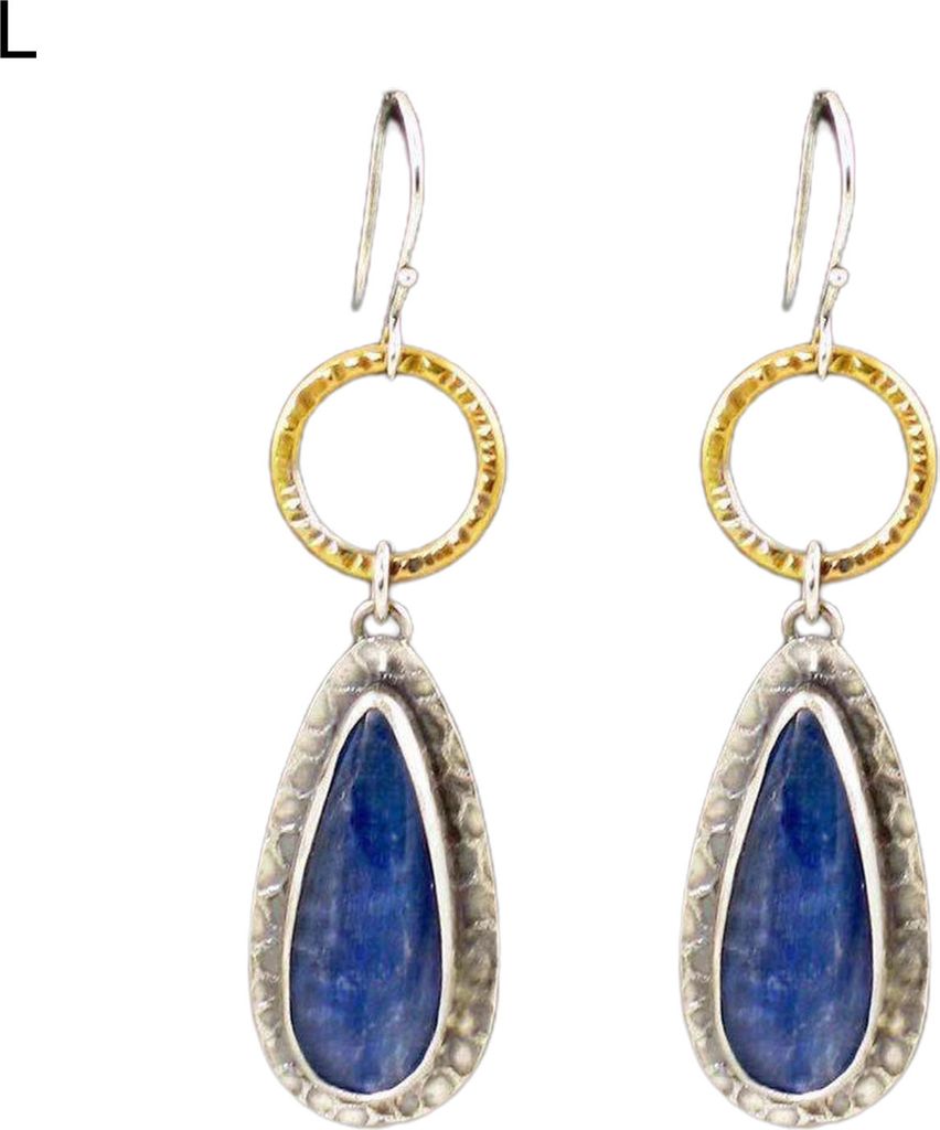 Paar einzigartige geschnitzte Piercing-Ohrringe, Charm-Geschenk, Vintage-Stil, ethnischer Stil, für Frauen, Steine, Haken-Ohrringe, Party-Schmuck-L