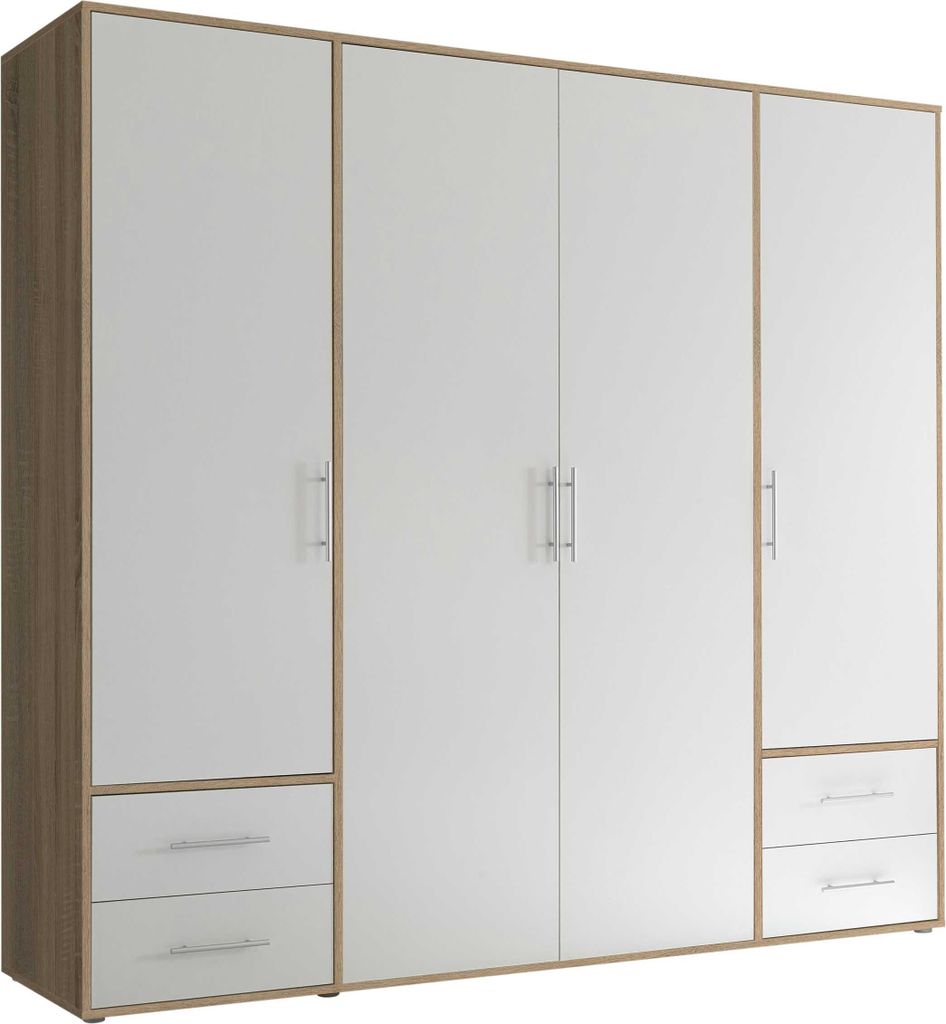 Kleiderschrank Valencia - 206x60x195cm - 4 Türen und 4 Produktbild 