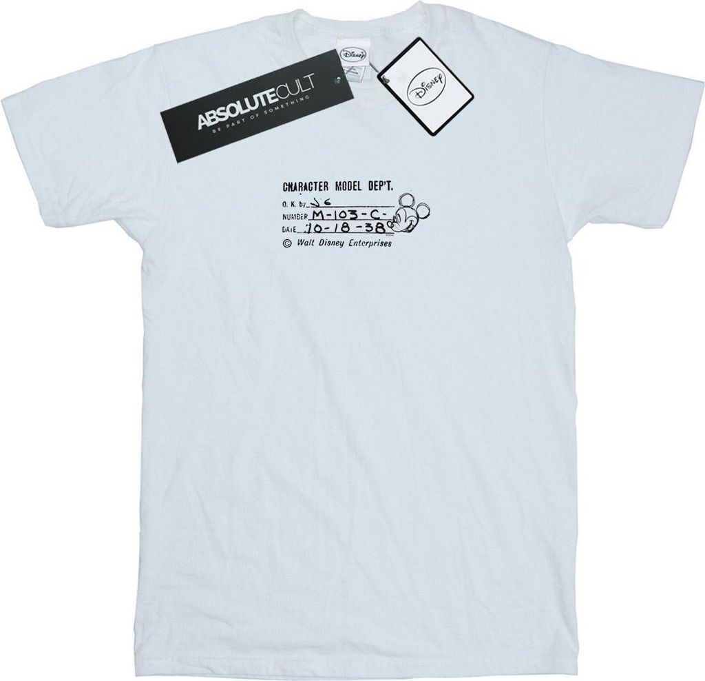 Disney - "Character Model Dept." T-Shirt für Herren BI41015 (L) (Weiß)
