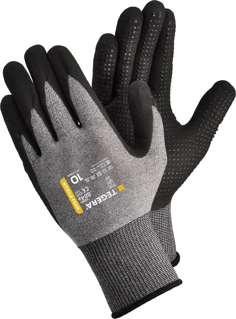 Ejendals Tegera 884A Handschuhe – Geschmeidiger Montagehandschuh mit Touchscreen-Funktionalität und Schutz bis 100 °C (12 Paar)