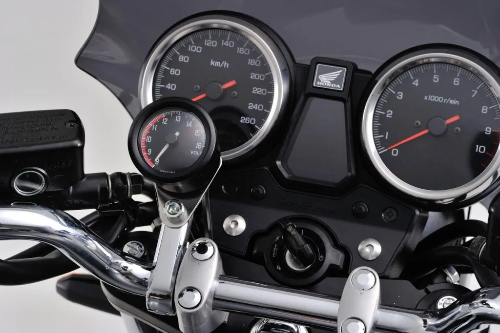 Compteur de Volt Velona Face Rouge - Manomètre Digital Moto de Précision - 2