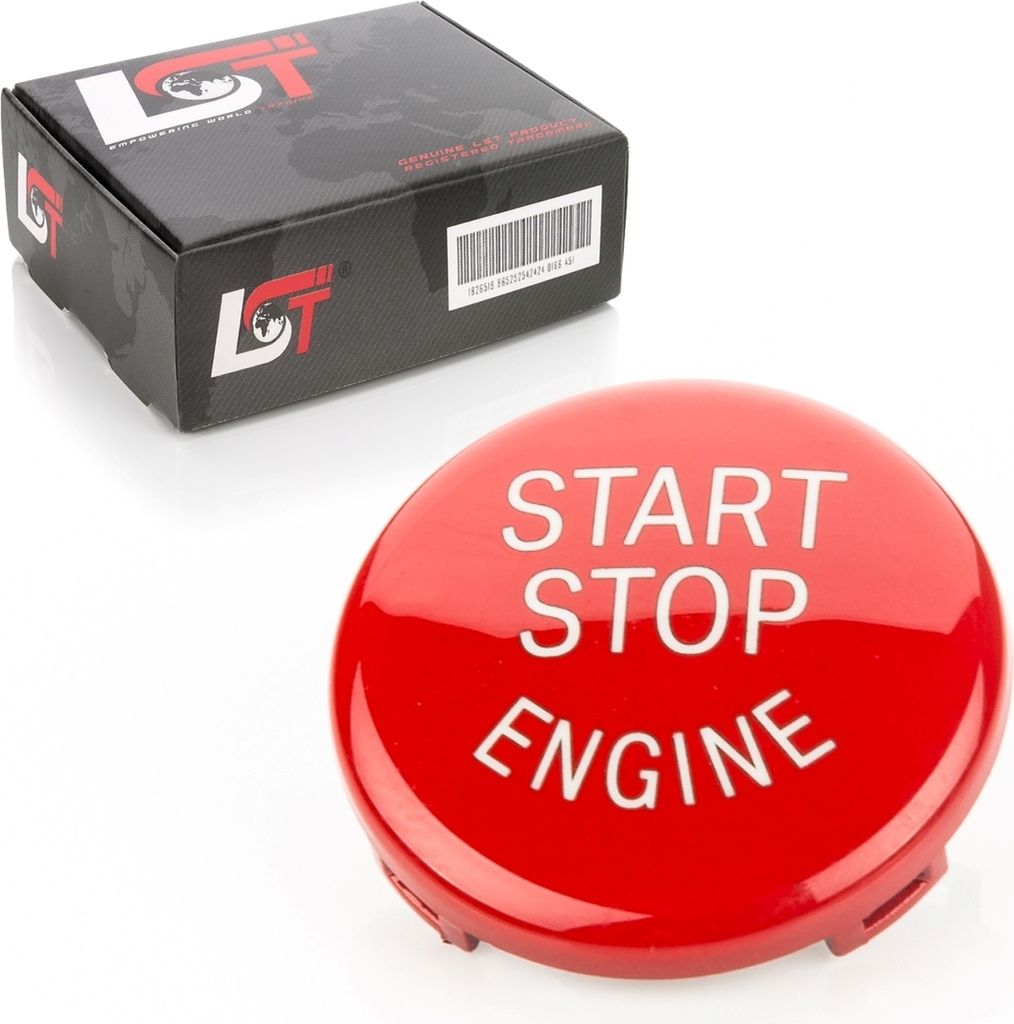 Start Stop Engine Knopf Abdeckung rot für BMW 1er 3er 5er X1 Z4 E-Serie