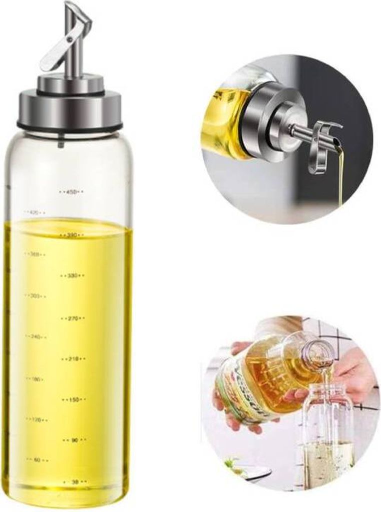 500ml láhev na ocet a olej, dávkovač oleje z nerezové oceli Obrázek produktu 