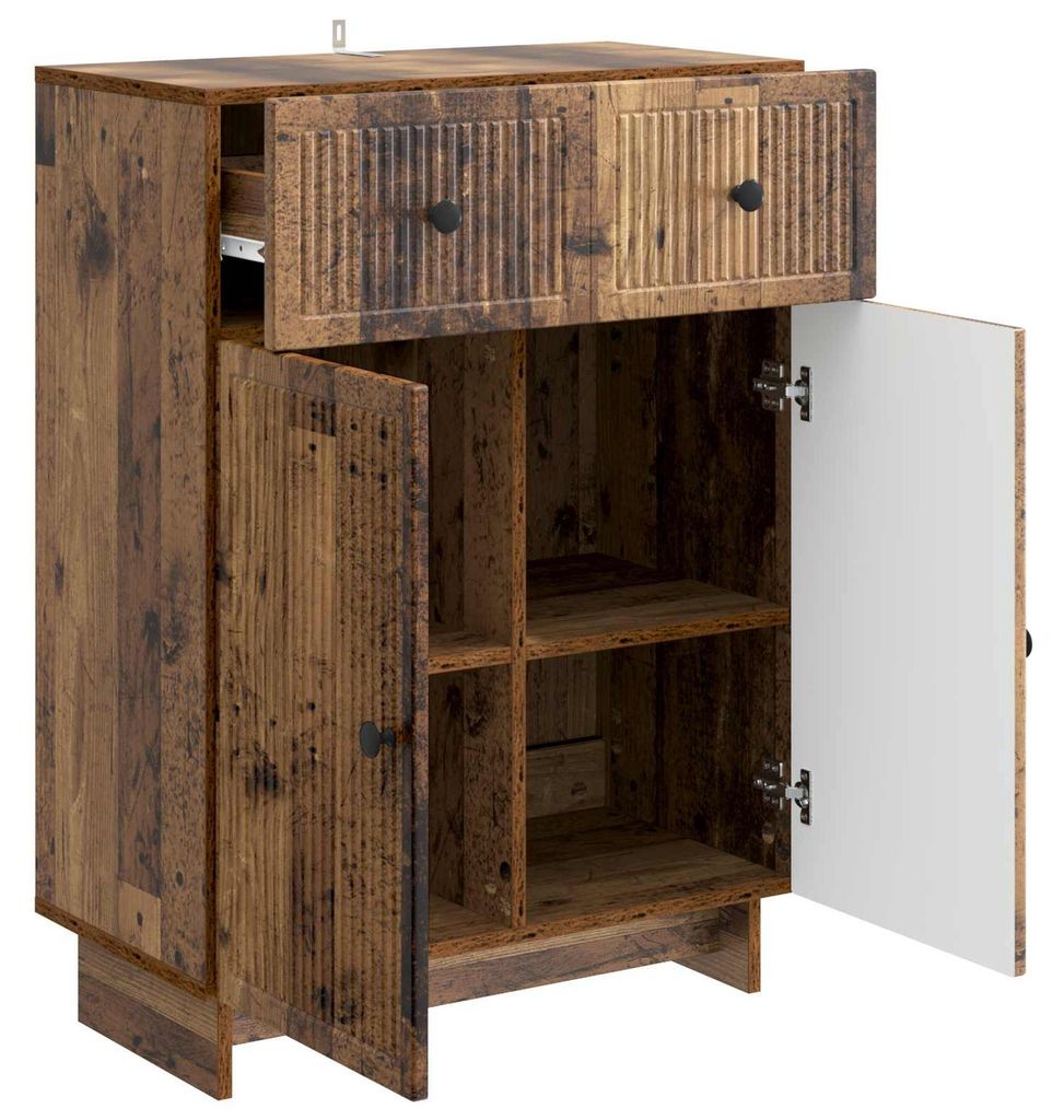 Möbel Kommoden - Braun - CLORIS Sideboard Altholz 66x34,5x90 cm Holzwerkstoff,28.06 Kg - 473874