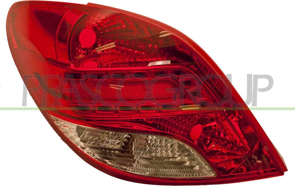 PRASCO Rückleuchte Heckleuchte Links passend für PEUGEOT 207 (WA, WC) 207 CC (WD)