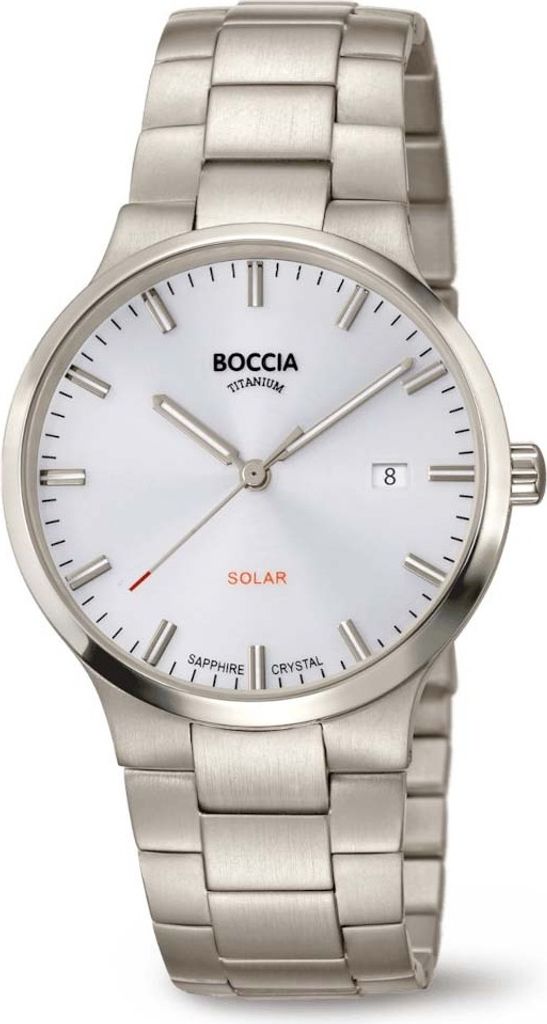 Boccia 3652-01 Herrenuhr Solar Titanium 39mm 5ATM