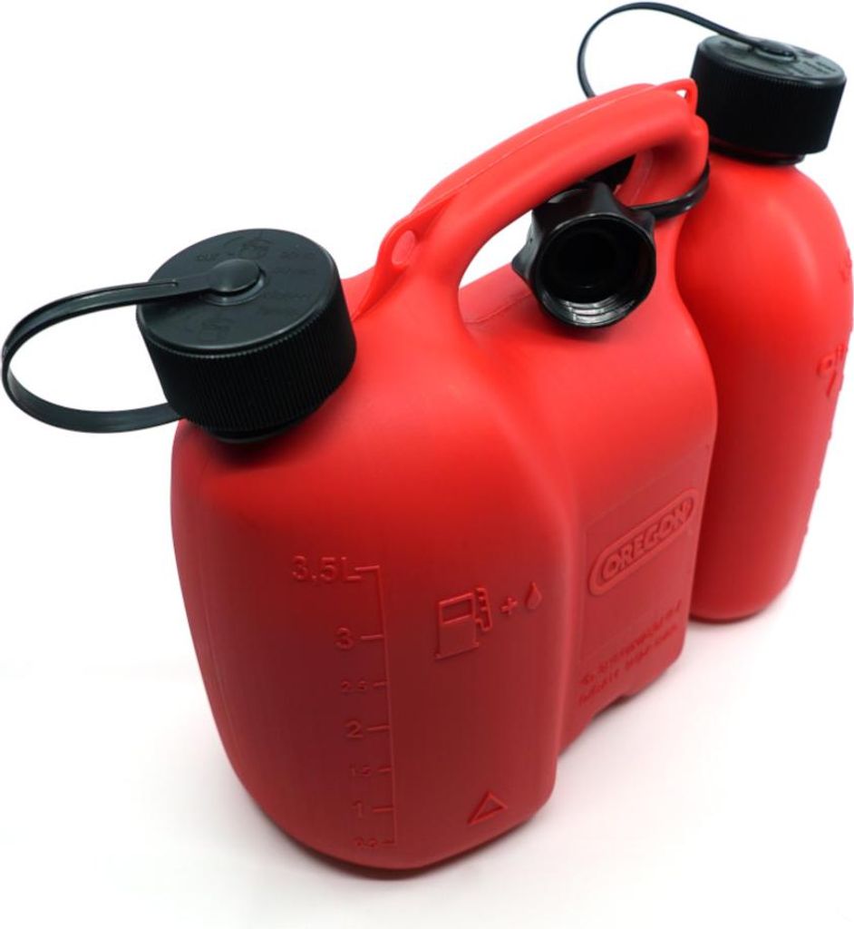 Oregon Kombikanister 3L Kraftstoff 1,5L Kettenöl Rot