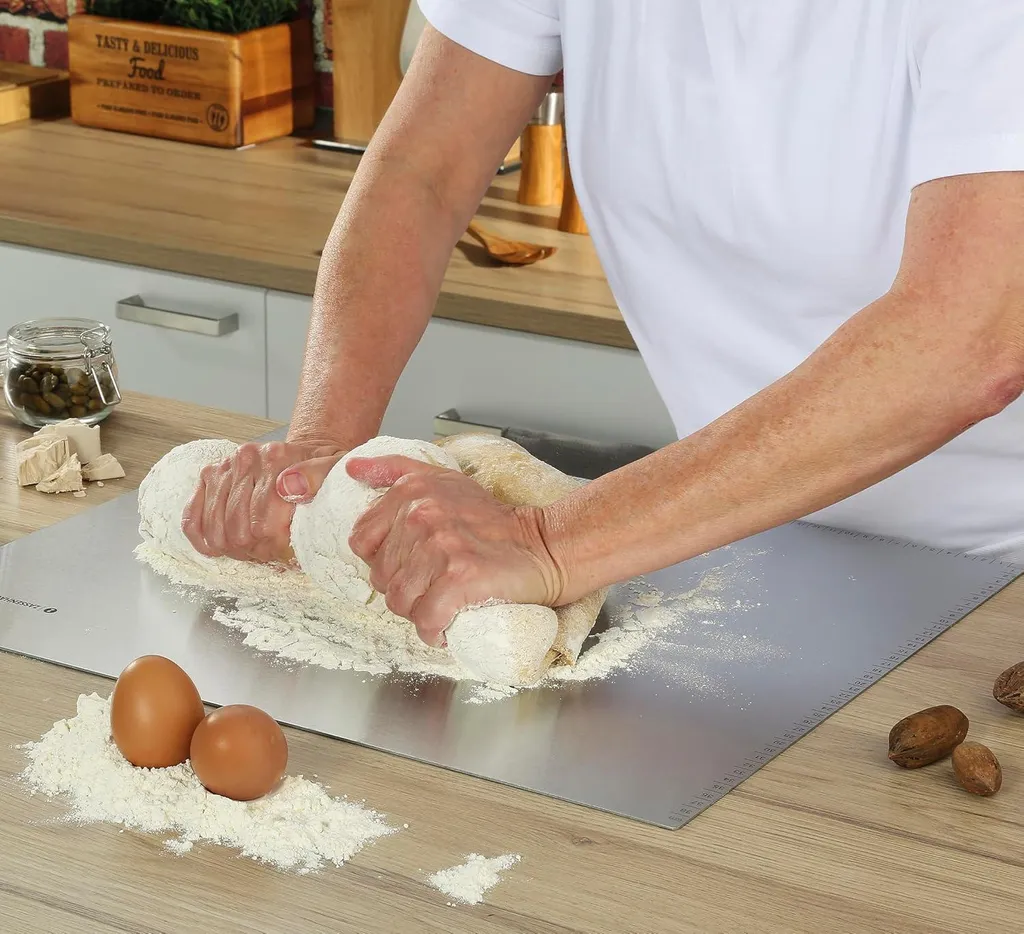 Dessus de comptoir inox 60 x 50 cm, bordure de butée anti-glisse