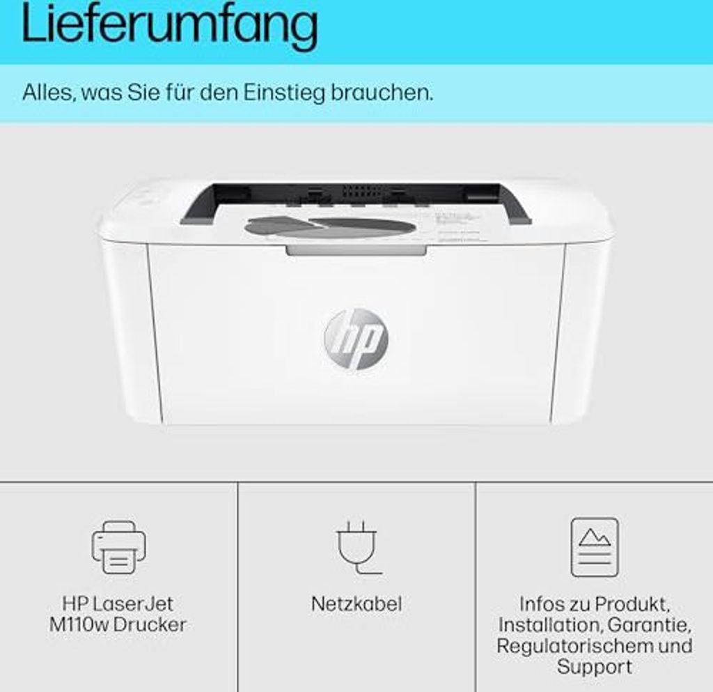 HP LaserJet M110w, Laser, 600 x 600 DPI, A4, 20 Seiten pro Produktbild 16