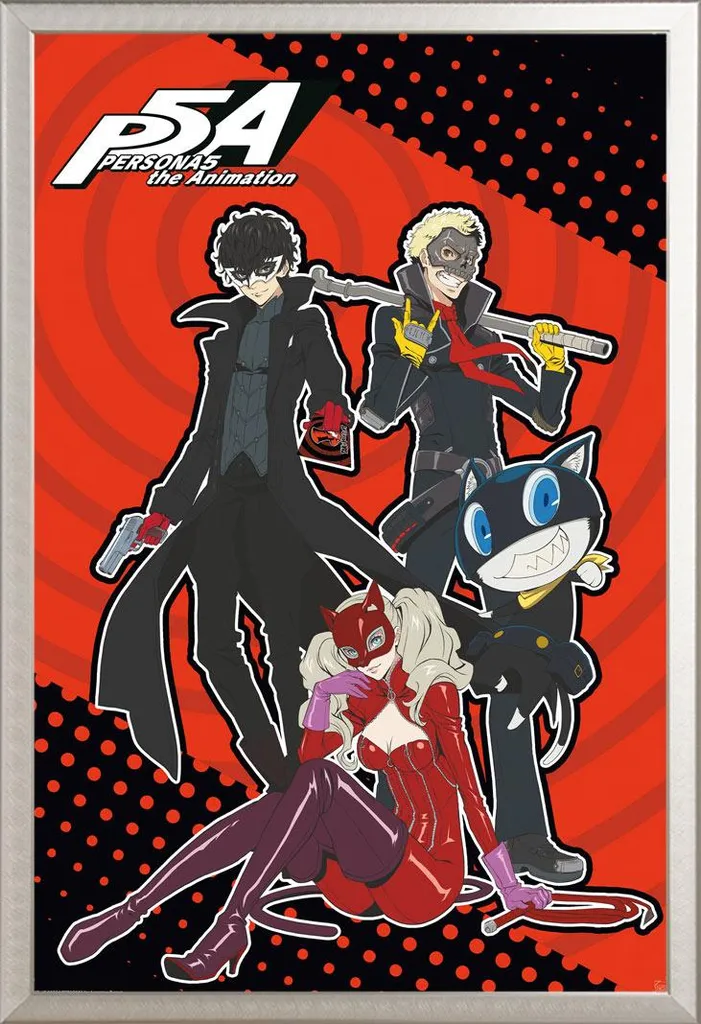 Poster Persona 5 Voleurs Fantomes con Cornice Shinsuke® Argento - Shop