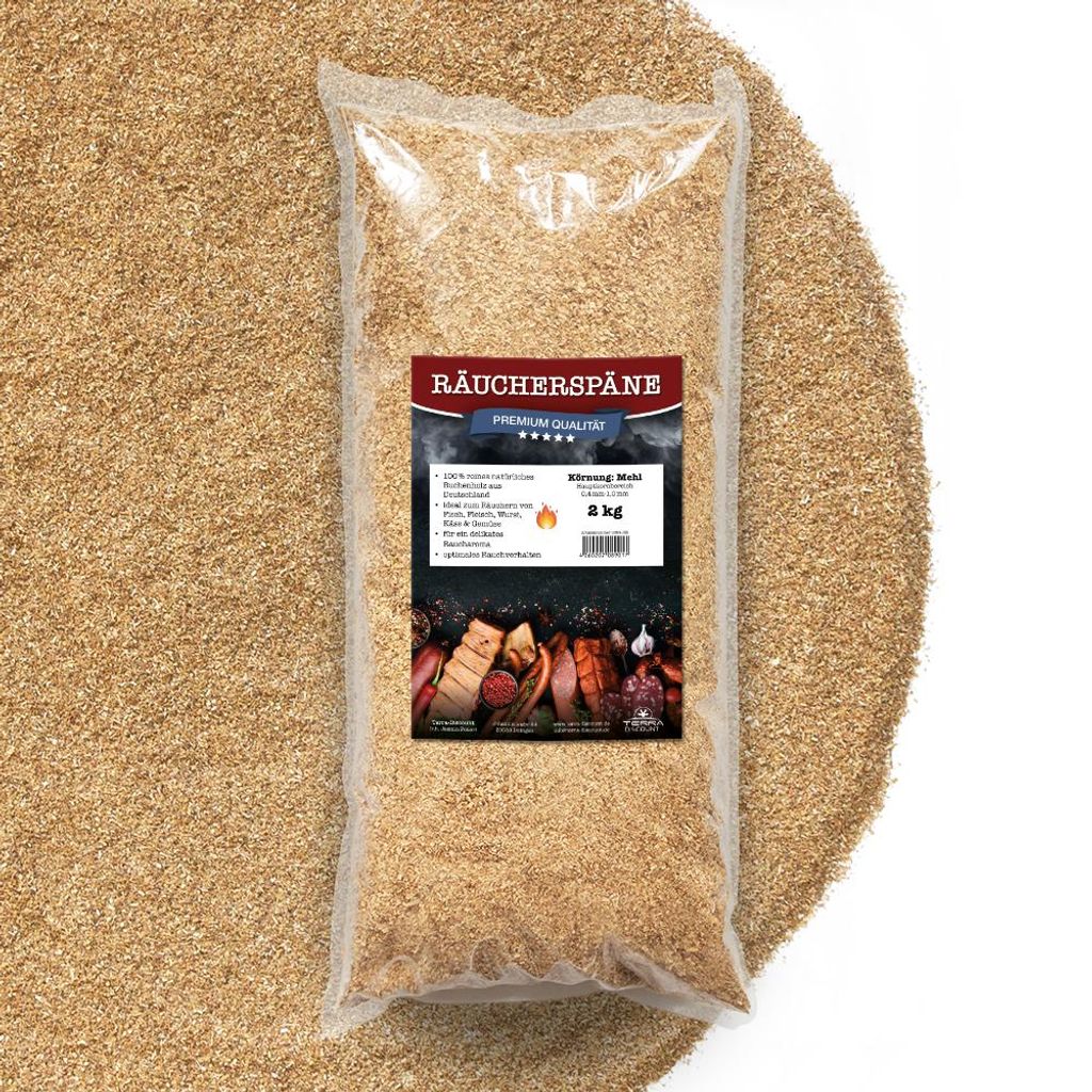 Räuchermehl aus Buche 2Kg, Körnung 0,4-1,0mm Produktbild 