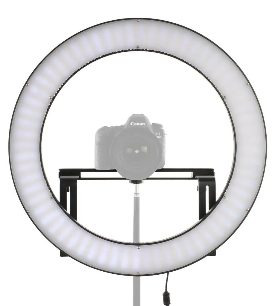 Ring Light LED 32W 5600K DVR-512DVC Noir avec Éclairage Homogène
