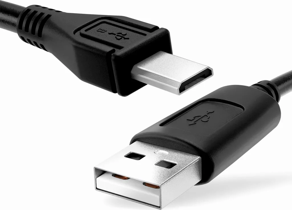 CELLONIC Cavo USB del tipo Micro USB compatibile con 1A cavetto per telefono smartphone 1m in PVC nero per cellulare
