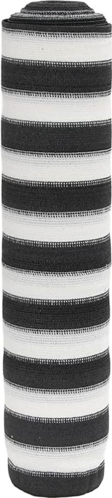 Zaunblende Anthrazit und Weiß 1,8x25 m HDPE 195 g/m²