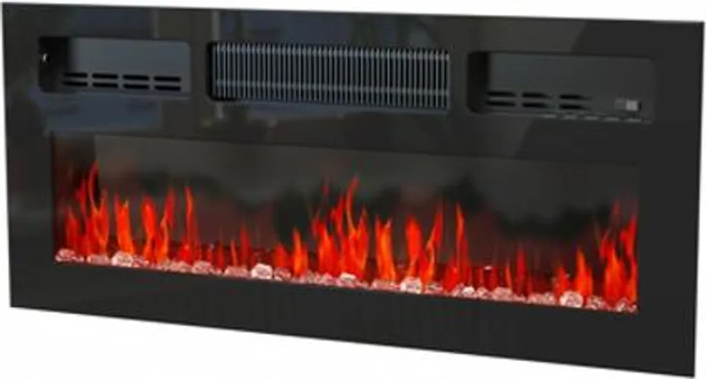 Cheminée électrique DAMARIO pour Salon : Chaleur et Ambiance Cosy LED