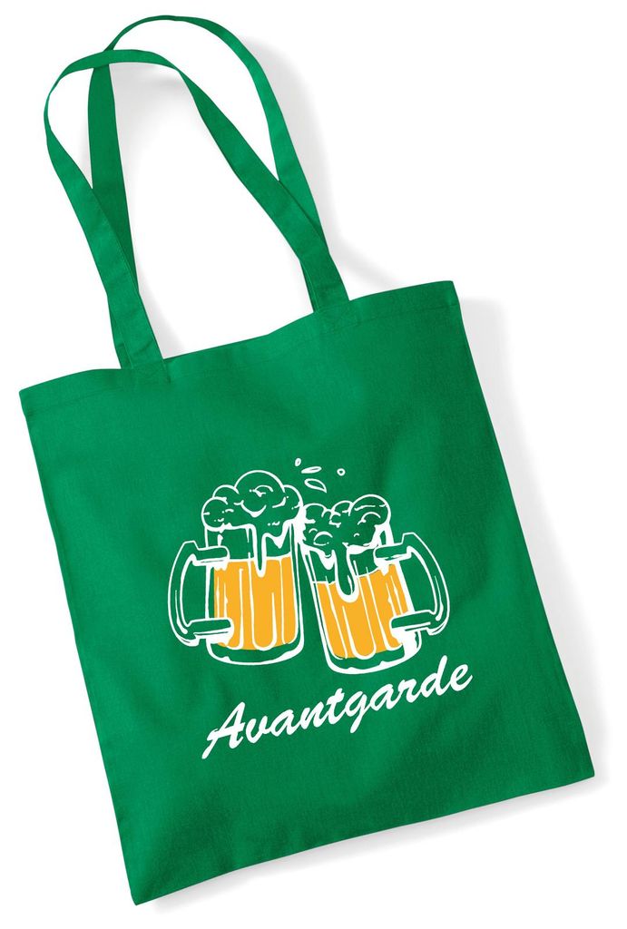 Huuraa Jutebeutel Avantgarde Schützenfest 10 Liter Kelly Green Baumwolle Tasche Geschenkidee