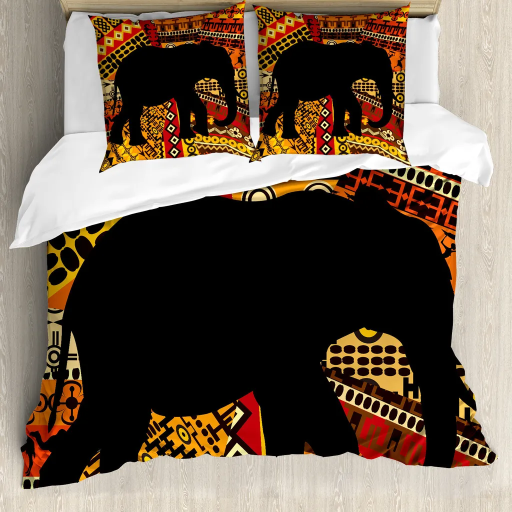 Set Copripiumino Abakuhaus Elefante 155x220 cm No Stiro Antiacaro