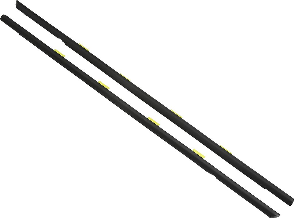 Fensterdichtung, Fensterleisten-Dichtungsband, für Honda Civic 1996-2000, PVC, vorne links & rechts, Nr. 72450S04003/72410S04003, schwarz, 2 Stück