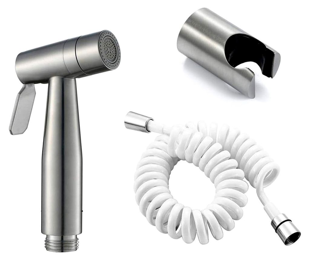 Hand-Toilettensprüher, Edelstahl-Duschsprühkopf, Anzug for Badezimmer, Stoffwindeln, Haustiere und Privatpersonen, C
