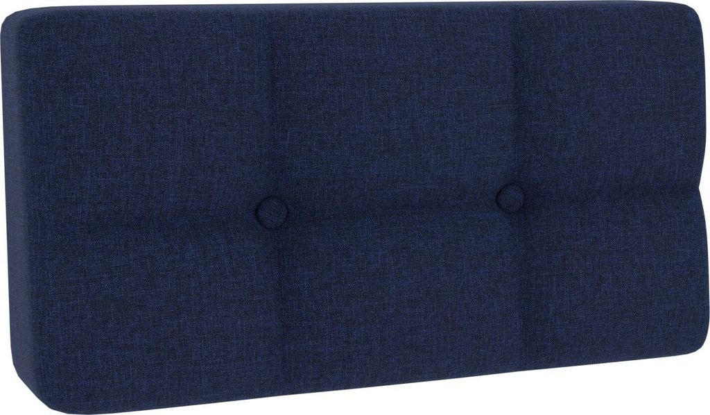 Palettenkissen, Palettenauflagen Sitzkissen Rückenlehne Gesteppt PFG (Eckkissen 60x40, Navy blau)