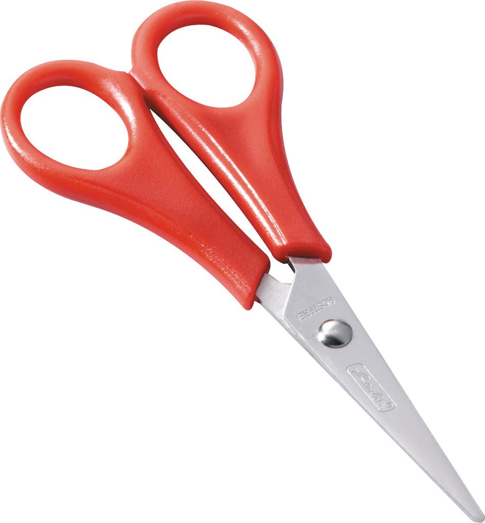 Herlitz Bastelschere / spitz / Farbe: rot