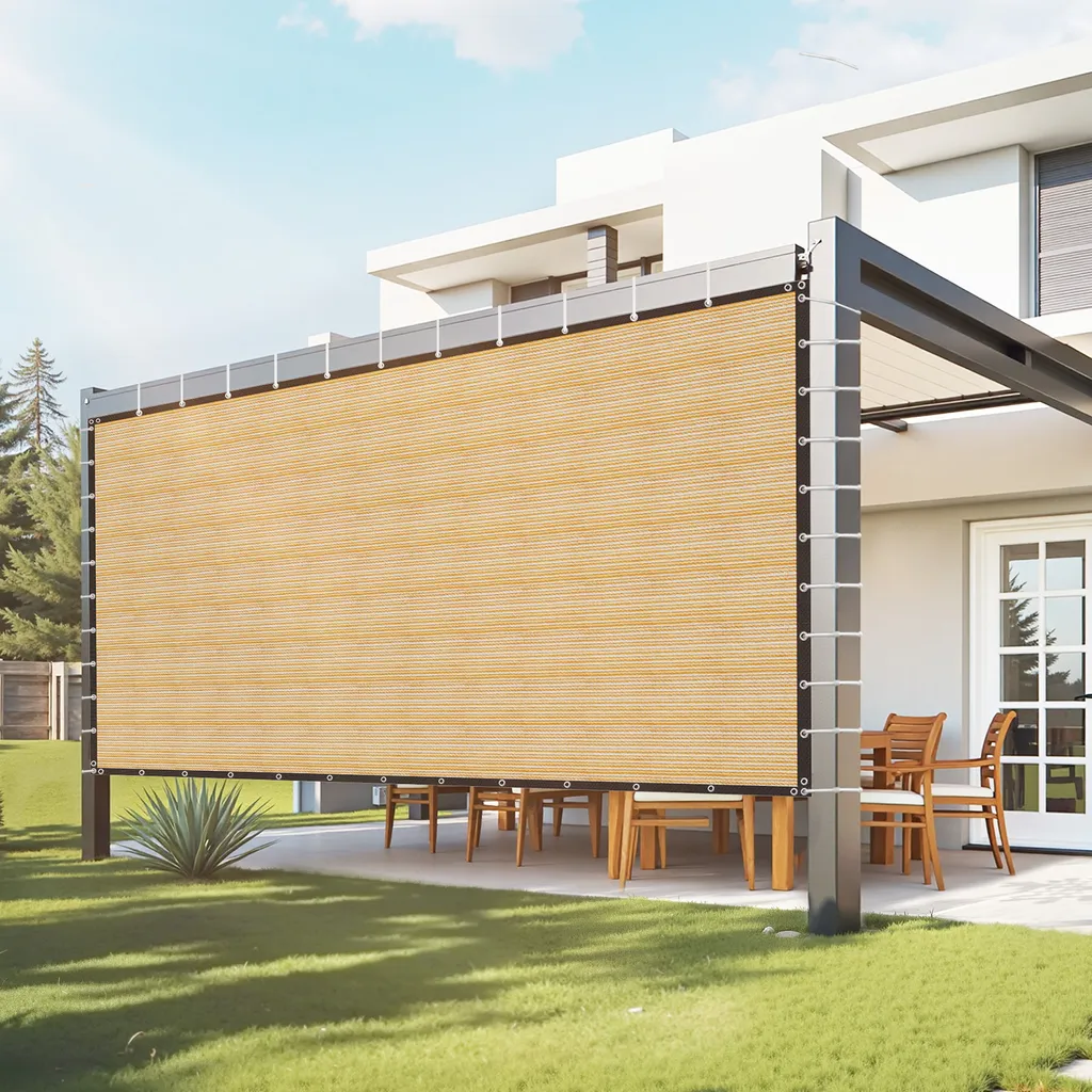 Tenda da sole, Rete obreggiante con occhielli Protezione UV 95% reti