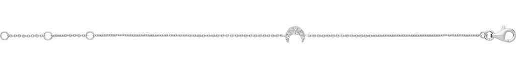 Modernes 925 Sterling Silber Damen - Armband mit Zirkonia - 19cm; TRS25790