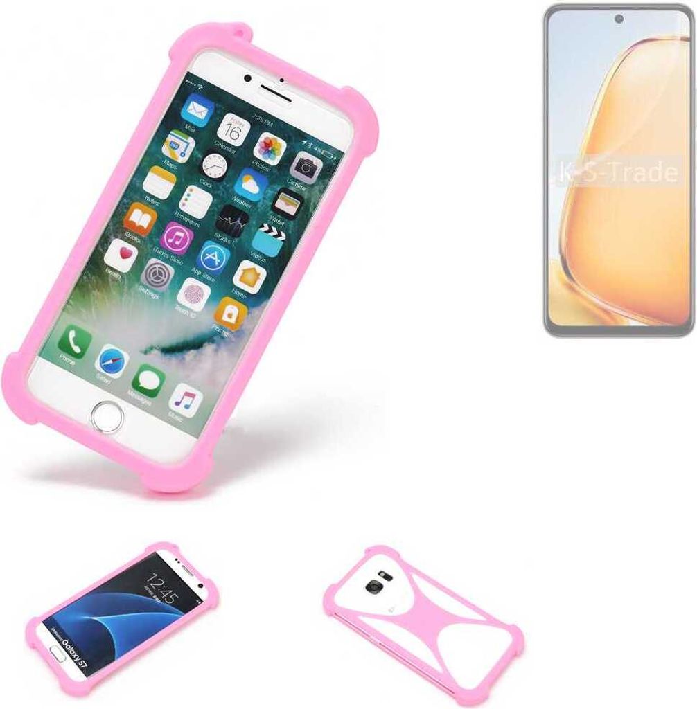 K-S-Trade Handy Hülle kompatibel mit Vivo Y28 4G Schutz Hülle Bumper Silikon Schutz Hülle Cover Case Silikoncase Silikonbumper TPU Softcase