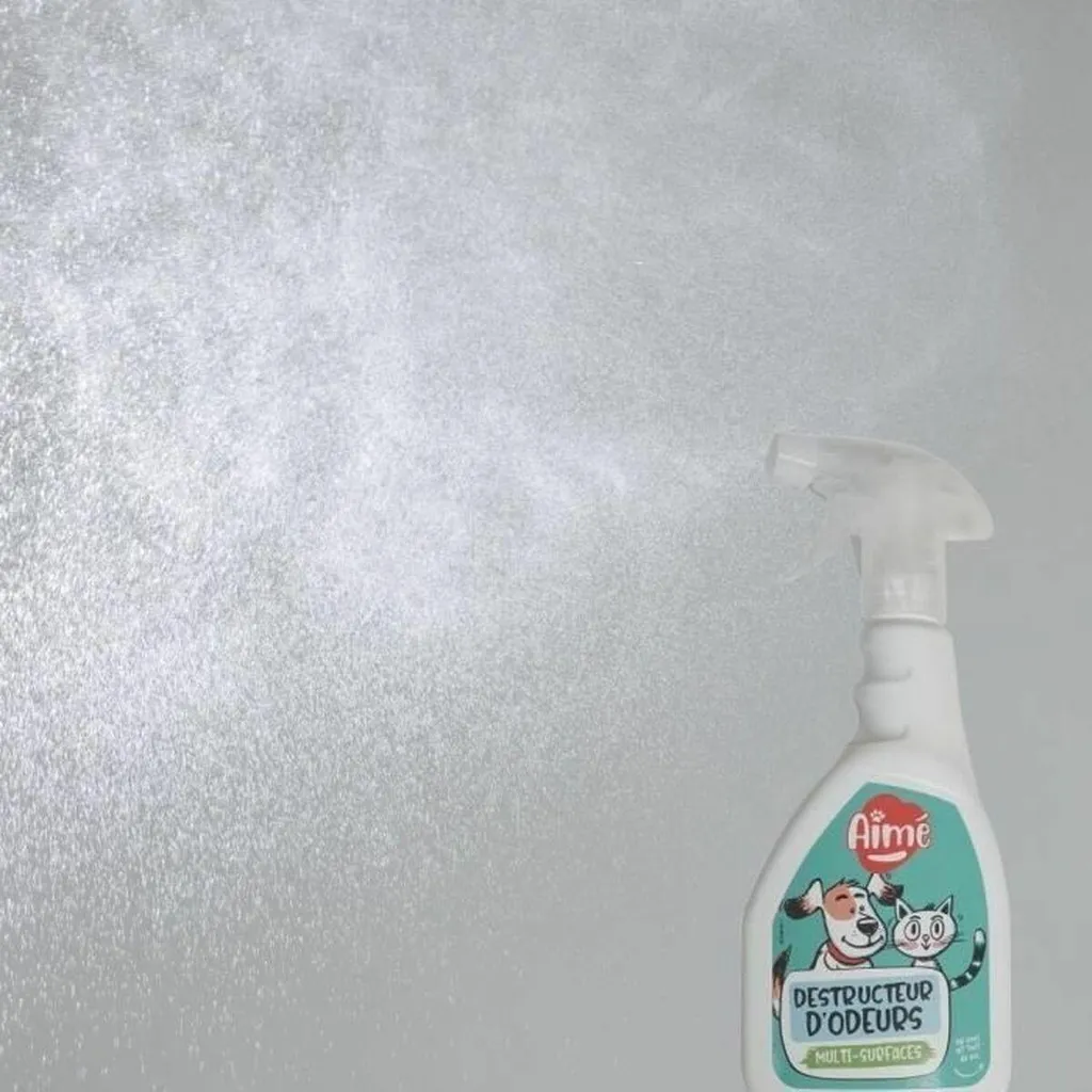 Éliminateur d'odeurs pour litière chat Aimé 500 ml spray de maison - 4