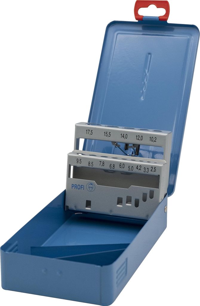 PTG Metallkassette leer, blau 19-tlg.