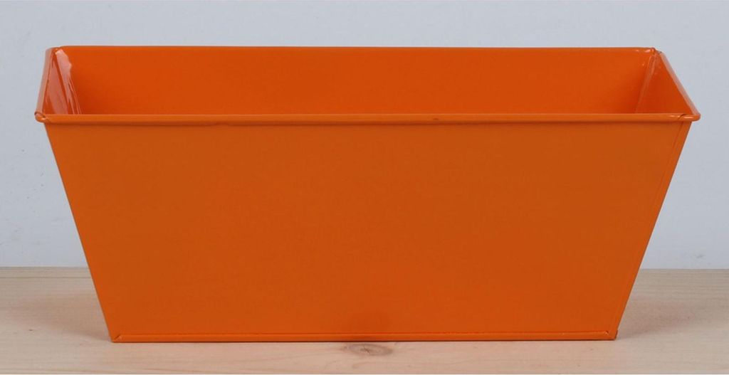 Übertopf 25x12x10 cm aus Metall – rechteckiges Pflanzgefäß, robust & modern, ideal für Kräuter, Blumen & Deko im Wohnbereich oder auf dem Ba...